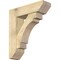 Ekena Millwork Merced Slat Rough Sawn Bracket w/ Offset Brace, Douglas Fir, 8"W x 28"D x 32"H BKT0806X28X32MRC06RDF - alternate 1